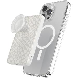 PopSockets PowerPack for MagSafe, Portable Phone Charger, Magnetic Wireless Portable Charger, 5000mAh, Halloween PopSocket – Spooky Book Club(Horchata Fossil)