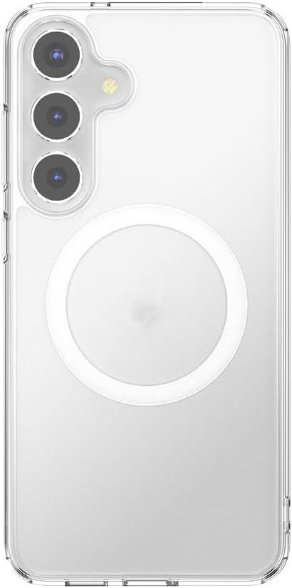 imagePopSockets Case for Samsung Galaxy S24 Compatible with MagSafe with Magnetic PopGrip Phone Grip Included Phone Case for Galaxy S24 Cute PopSockets AuraClear