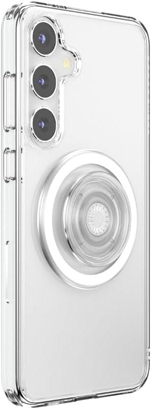 imagePopSockets Case for Samsung Galaxy S24 Compatible with MagSafe with Magnetic PopGrip Phone Grip Included Phone Case for Galaxy S24 Cute PopSockets AuraClear