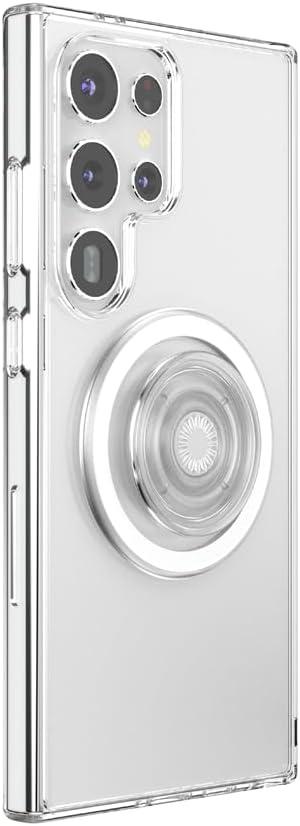 imagePopSockets Case for Samsung Galaxy S24 Compatible with MagSafe with Magnetic PopGrip Phone Grip Included Phone Case for Galaxy S24 Cute PopSockets AuraClear