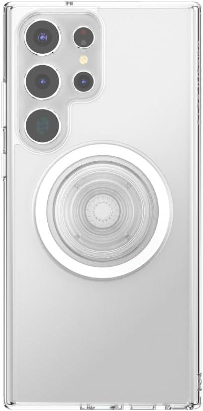 imagePopSockets Case for Samsung Galaxy S24 Compatible with MagSafe with Magnetic PopGrip Phone Grip Included Phone Case for Galaxy S24 Cute PopSockets AuraClear