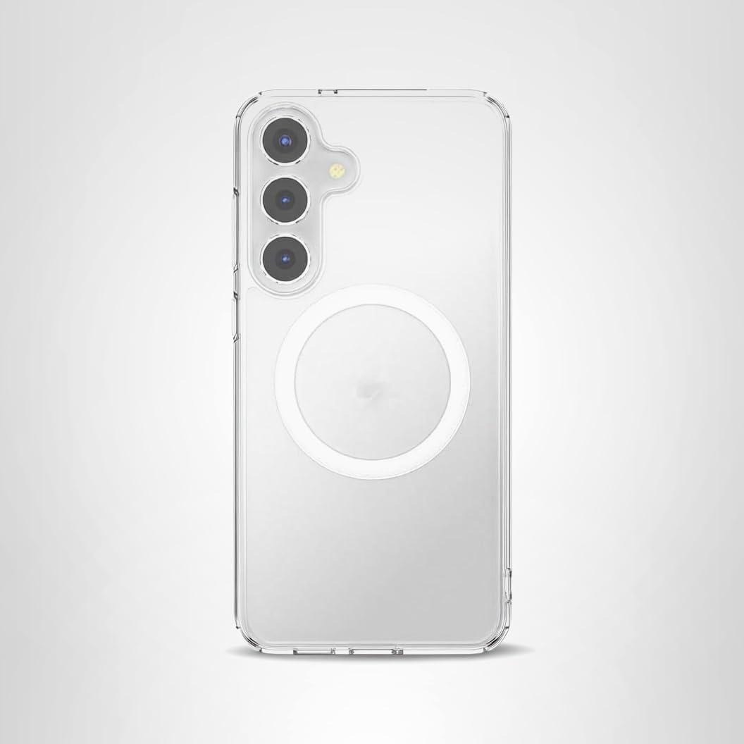 imagePopSockets Case for Samsung Galaxy S24 Compatible with MagSafe with Magnetic PopGrip Phone Grip Included Phone Case for Galaxy S24 Cute PopSockets AuraClear