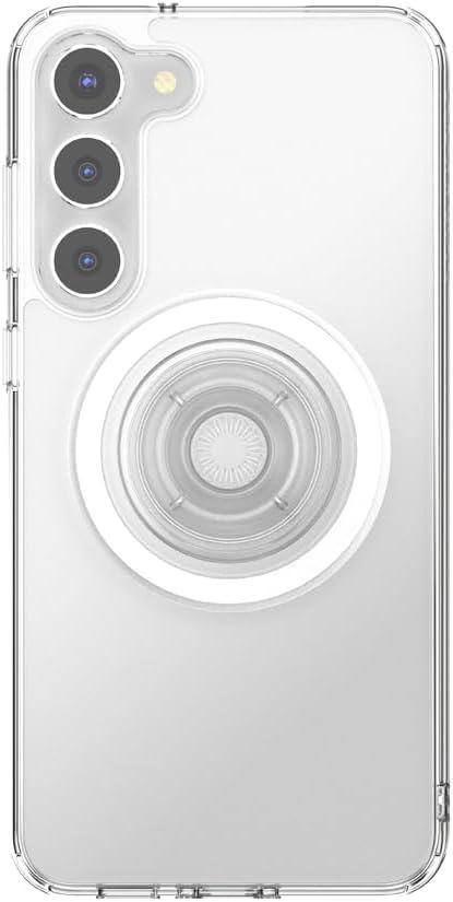 imagePopSockets Case for Samsung Galaxy S24 Compatible with MagSafe with Magnetic PopGrip Phone Grip Included Phone Case for Galaxy S24 Cute PopSockets AuraClear