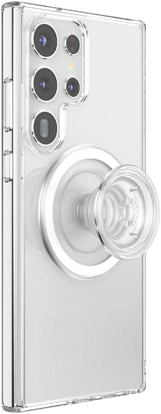 imagePopSockets Case for Samsung Galaxy S24 Compatible with MagSafe with Magnetic PopGrip Phone Grip Included Phone Case for Galaxy S24 Cute PopSockets AuraClear