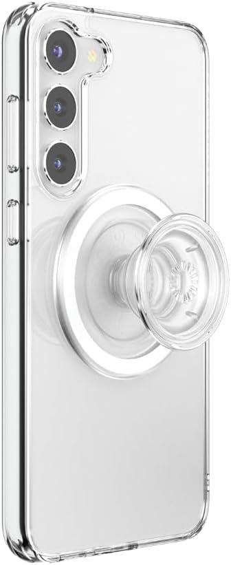 imagePopSockets Case for Samsung Galaxy S24 Compatible with MagSafe with Magnetic PopGrip Phone Grip Included Phone Case for Galaxy S24 Cute PopSockets AuraClear
