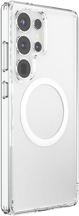 imagePopSockets Case for Samsung Galaxy S24 Compatible with MagSafe with Magnetic PopGrip Phone Grip Included Phone Case for Galaxy S24 Cute PopSockets AuraClear