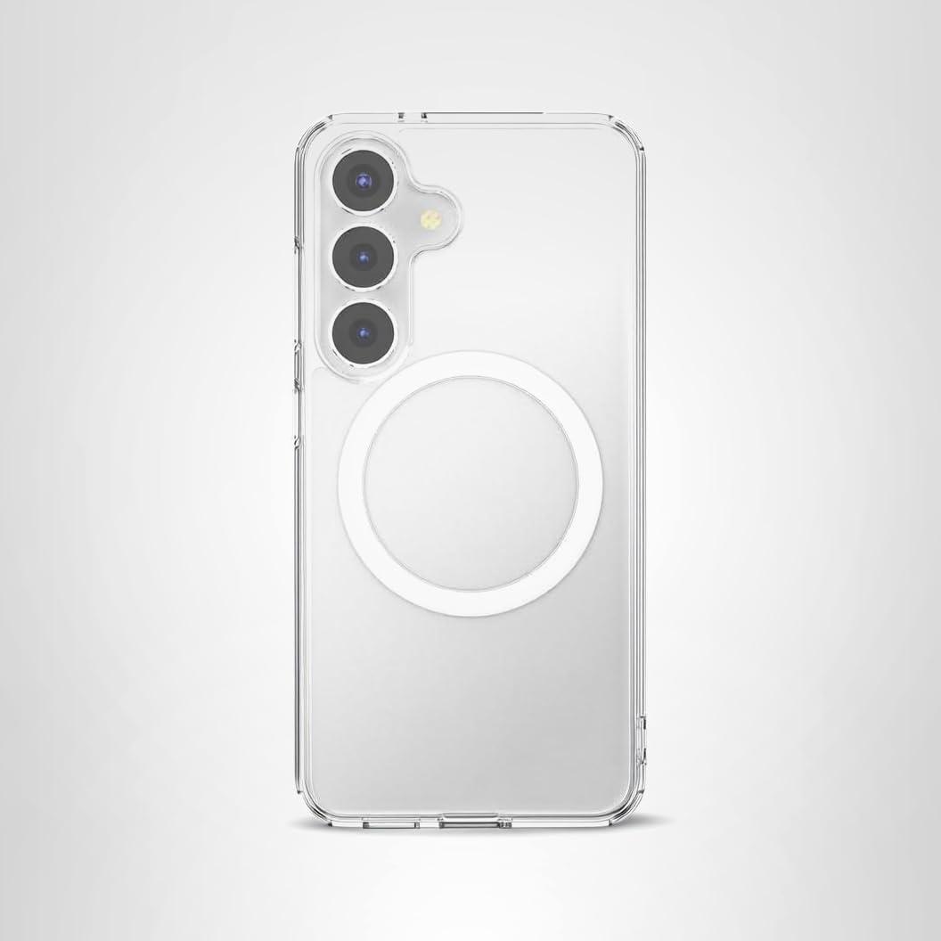 imagePopSockets Case for Samsung Galaxy S24 Compatible with MagSafe with Magnetic PopGrip Phone Grip Included Phone Case for Galaxy S24 Cute PopSockets AuraClear