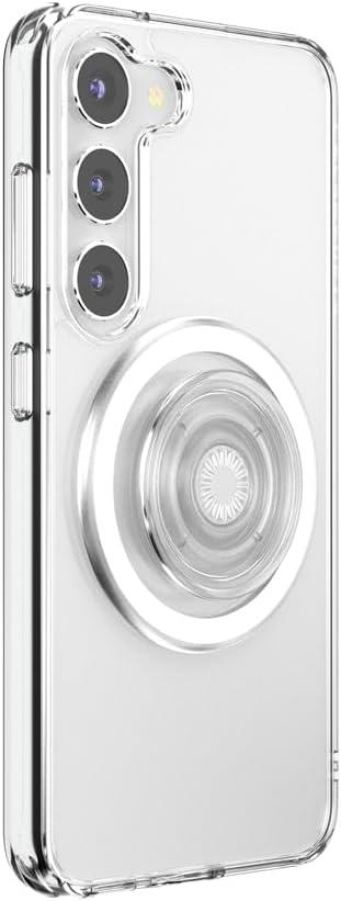 imagePopSockets Case for Samsung Galaxy S24 Compatible with MagSafe with Magnetic PopGrip Phone Grip Included Phone Case for Galaxy S24 Cute PopSockets AuraClear