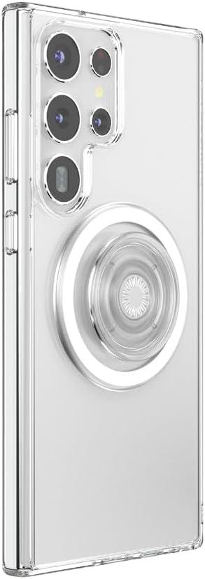 imagePopSockets Case for Samsung Galaxy S24 Compatible with MagSafe with Magnetic PopGrip Phone Grip Included Phone Case for Galaxy S24 Cute PopSockets AuraClear