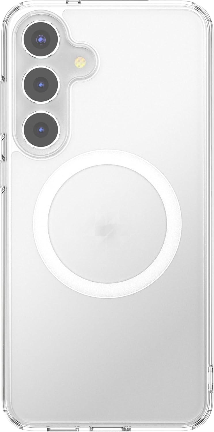 imagePopSockets Case for Samsung Galaxy S24 Compatible with MagSafe with Magnetic PopGrip Phone Grip Included Phone Case for Galaxy S24 Cute PopSockets AuraClear