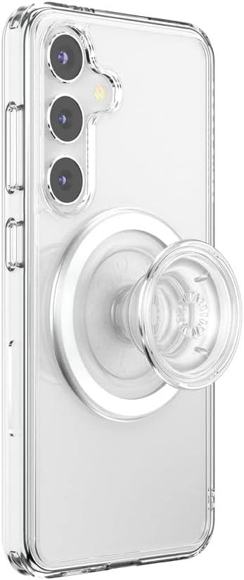 imagePopSockets Case for Samsung Galaxy S24 Compatible with MagSafe with Magnetic PopGrip Phone Grip Included Phone Case for Galaxy S24 Cute PopSockets AuraClear