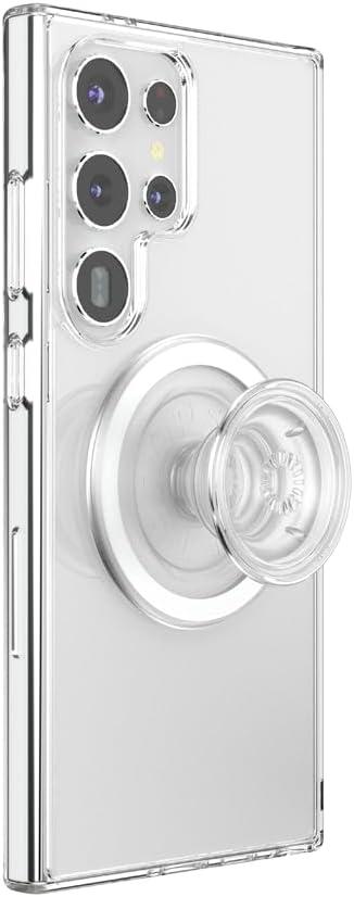 imagePopSockets Case for Samsung Galaxy S24 Compatible with MagSafe with Magnetic PopGrip Phone Grip Included Phone Case for Galaxy S24 Cute PopSockets AuraClear
