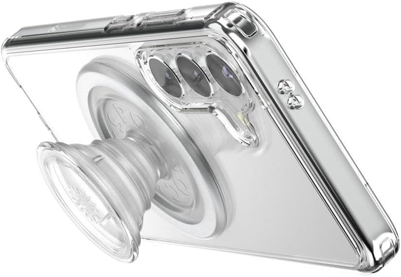 imagePopSockets Case for Samsung Galaxy S24 Compatible with MagSafe with Magnetic PopGrip Phone Grip Included Phone Case for Galaxy S24 Cute PopSockets AuraClear