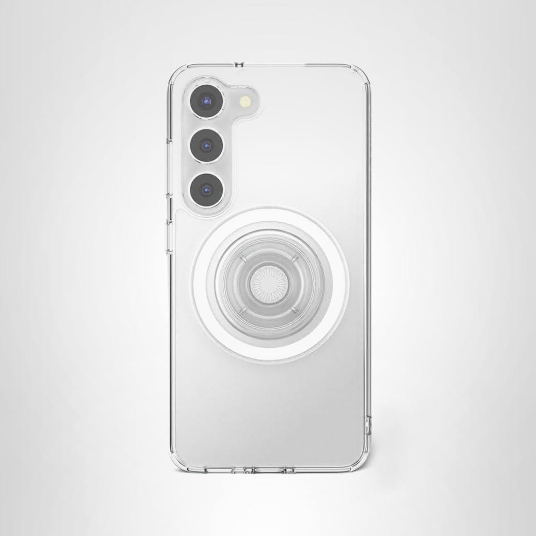 imagePopSockets Case for Samsung Galaxy S24 Compatible with MagSafe with Magnetic PopGrip Phone Grip Included Phone Case for Galaxy S24 Cute PopSockets AuraClear