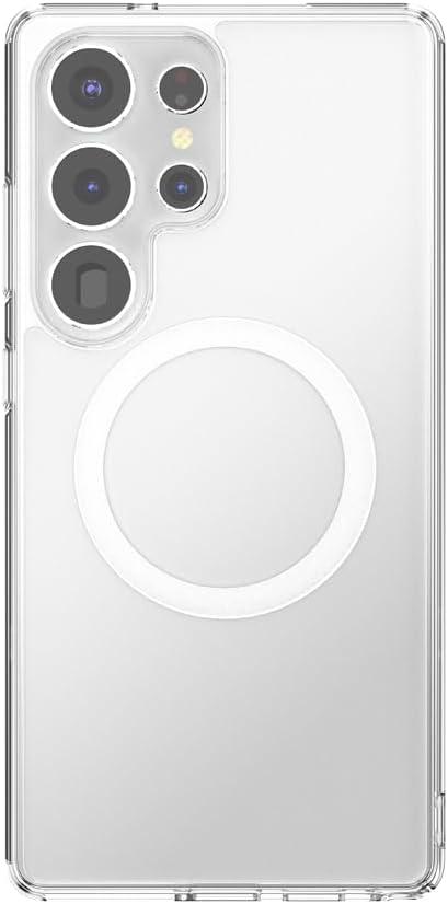 imagePopSockets Case for Samsung Galaxy S24 Compatible with MagSafe with Magnetic PopGrip Phone Grip Included Phone Case for Galaxy S24 Cute PopSockets AuraClear