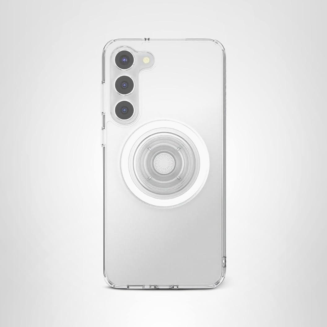 imagePopSockets Case for Samsung Galaxy S24 Compatible with MagSafe with Magnetic PopGrip Phone Grip Included Phone Case for Galaxy S24 Cute PopSockets AuraClear