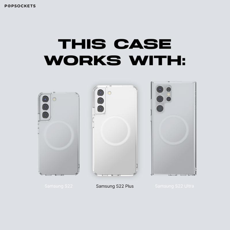 imagePopSockets Samsung Galaxy S22 Plus Case Compatible with MagSafe Phone Case for Galaxy S22 Plus Wireless Charging Compatible Something in The Water