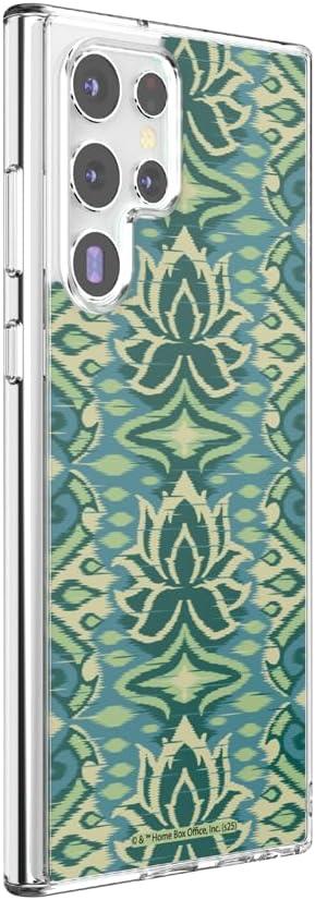 imagePopSockets Samsung Galaxy S22 Ultra Case Compatible with MagSafe Phone Case for Galaxy S22 Ultra Wireless Charging Compatible White Lotus Textile