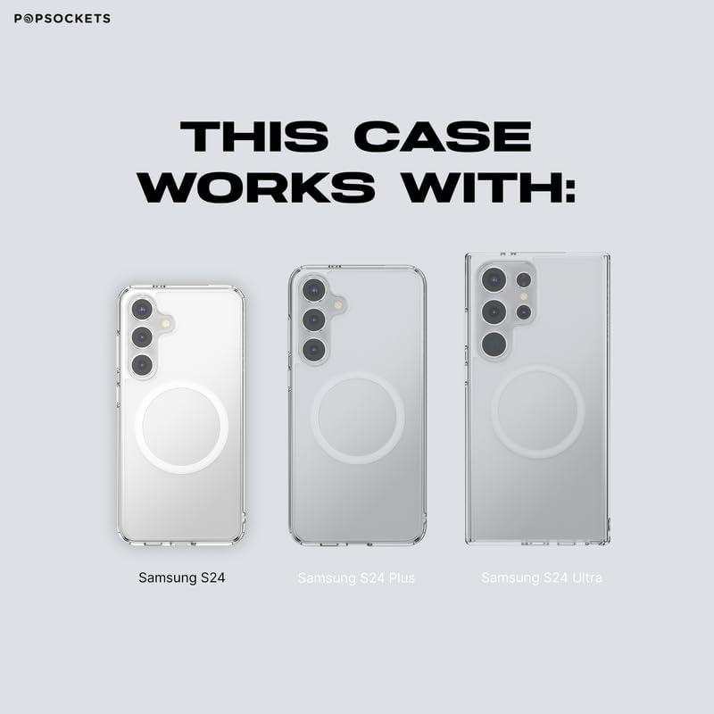 imagePopSockets Samsung Galaxy S24 Case Compatible with MagSafe with Magnetic Round Phone Grip Included Phone Case for Galaxy S24 Welcome to Thailand