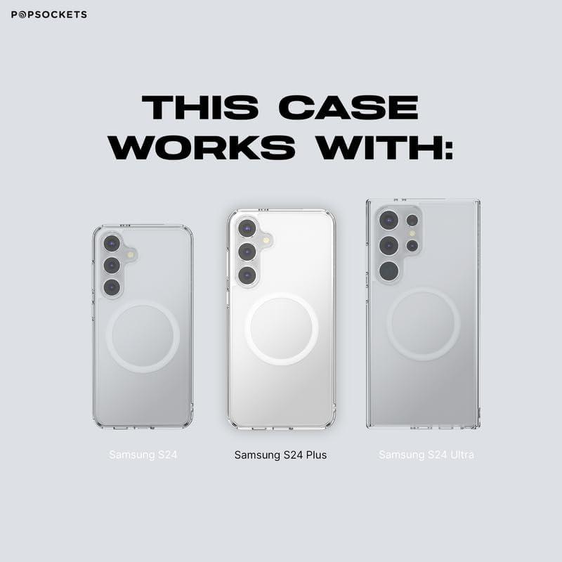 imagePopSockets Samsung Galaxy S24 Plus Case Compatible with MagSafe with Magnetic Round Phone Grip Included Phone Case for Galaxy S24 Welcome to Thailand
