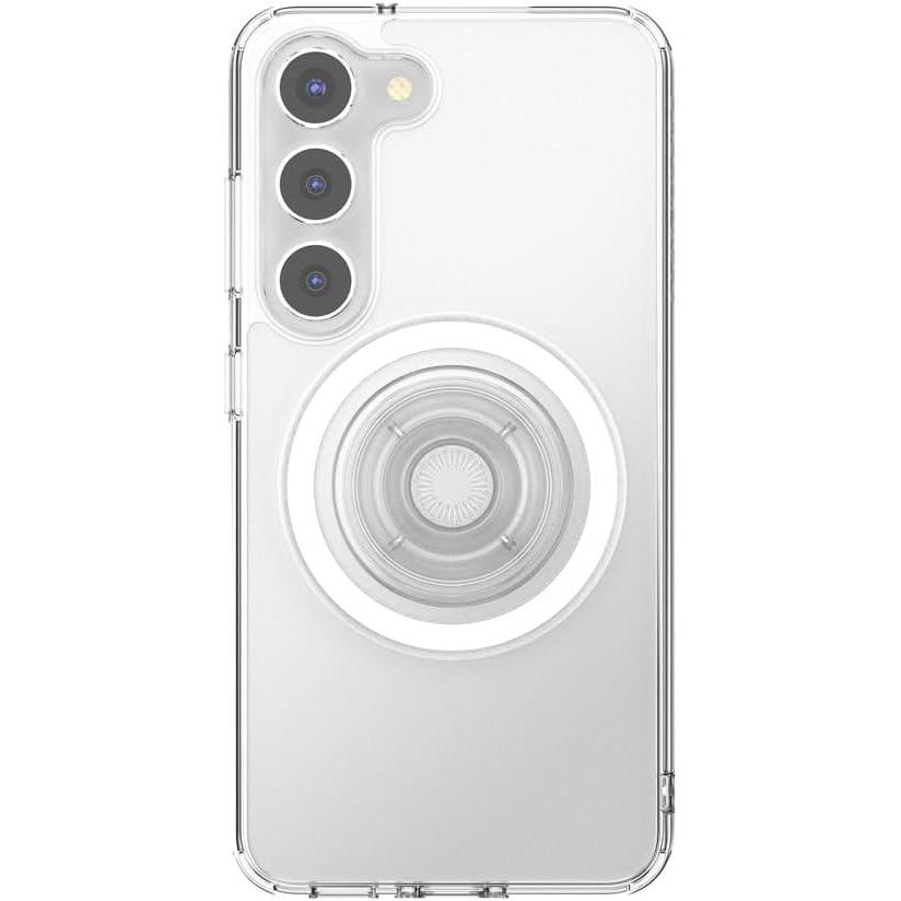 imagePopSockets Case for Samsung Galaxy S24 Compatible with MagSafe with Magnetic PopGrip Phone Grip Included Phone Case for Galaxy S24 Cute PopSockets AuraClear