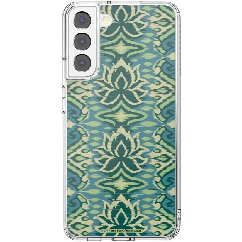 imagePopSockets Samsung Galaxy S22 Plus Case Compatible with MagSafe Phone Case for Galaxy S22 Plus Wireless Charging Compatible White Lotus Textile