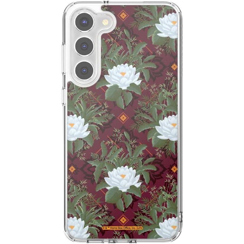 imagePopSockets Samsung Galaxy S23 Plus Case Compatible with MagSafe with Magnetic Round Phone Grip Included Phone Case for Galaxy S23  Lush White Lotus