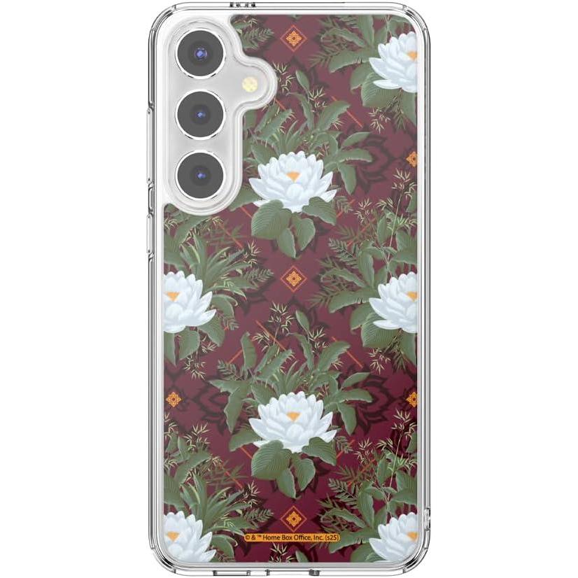 imagePopSockets Samsung Galaxy S24 Plus Case Compatible with MagSafe with Magnetic Round Phone Grip Included Phone Case for Galaxy S24 Lush White Lotus