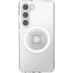 PopSockets Case for Samsung Galaxy S24, Compatible with MagSafe, with Magnetic PopGrip Phone Grip Included, Phone Case for Galaxy S24, Cute PopSockets – Aura(Clear)