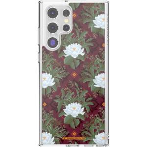 PopSockets Samsung Galaxy S22 Ultra Case Compatible with MagSafe, Phone Case for Galaxy S22 Ultra, Wireless Charging Compatible – Lush White Lotus