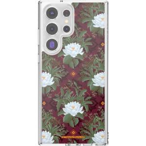 PopSockets Samsung Galaxy S23 Ultra Case Compatible with MagSafe, with Magnetic Round Phone Grip Included, Phone Case for Galaxy S23 Ultra – Lush White Lotus