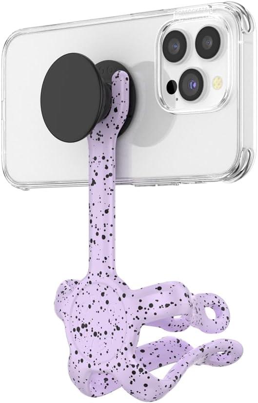 imagePopSockets Flexible Phone Mount amp Stand Phone Tripod Mount Universal Device Stand Into The Woods Chartreuly GITDSugar Plum Speckles