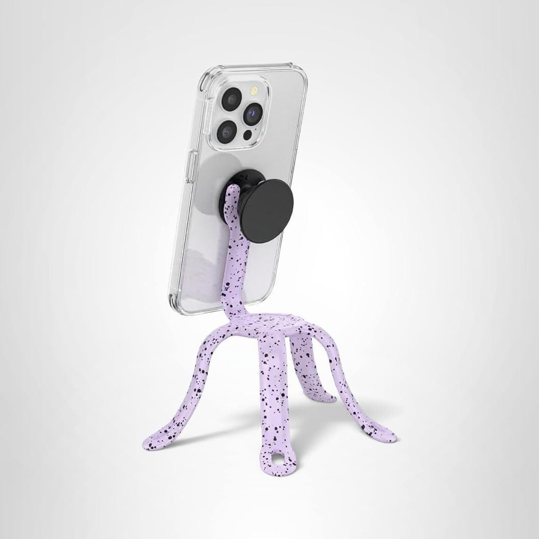 imagePopSockets Flexible Phone Mount amp Stand Phone Tripod Mount Universal Device Stand Into The Woods Chartreuly GITDSugar Plum Speckles