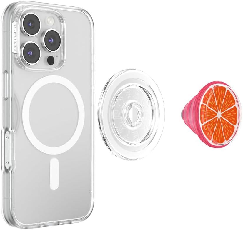 imagePopSockets Phone Grip with Expanding Kickstand Adhesive Grip Jelly KiwiJelly Citrus