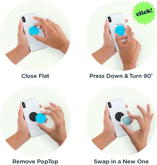 imagePopSockets Phone Grip with Expanding Kickstand Adhesive Grip Jelly KiwiPink Lemonade