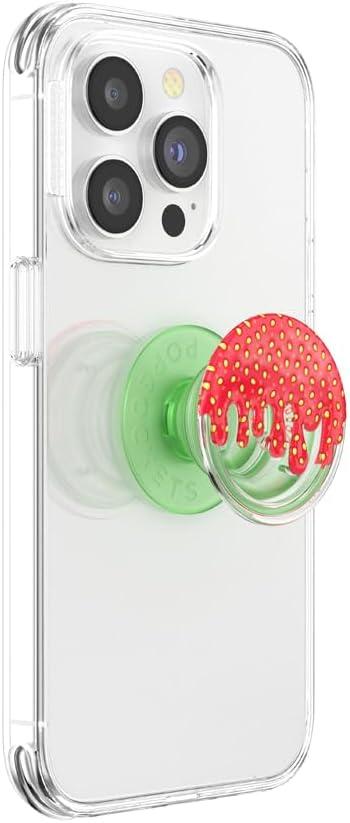 imagePopSockets Phone Grip with Expanding Kickstand Adhesive Grip Jelly KiwiStrawberry Drip