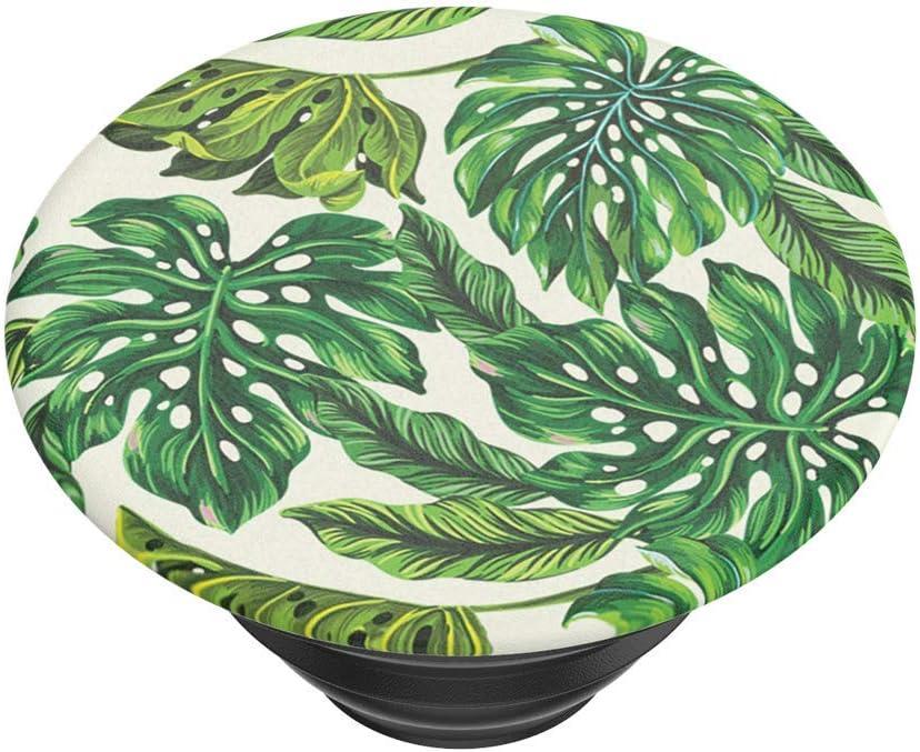 imagePopSockets Phone Grip with Expanding Kickstand Adhesive Grip Monstera DeliciosaMonstera