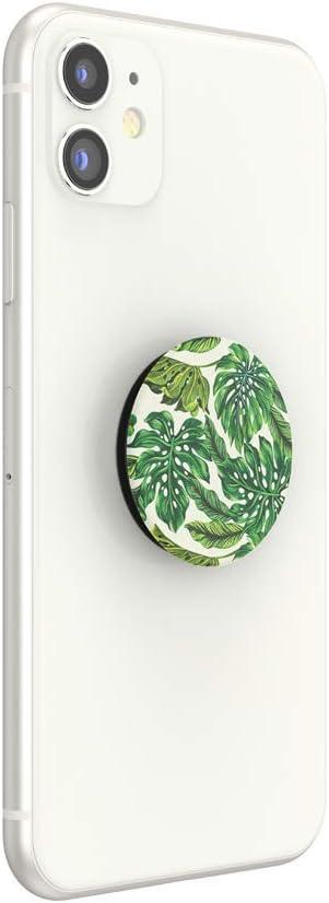 imagePopSockets Phone Grip with Expanding Kickstand Adhesive Grip Monstera DeliciosaMonstera