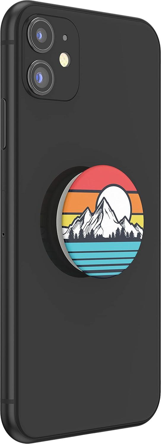 imagePopSockets Phone Grip with Expanding Kickstand Adhesive Grip Monstera DeliciosaSunset Peaks