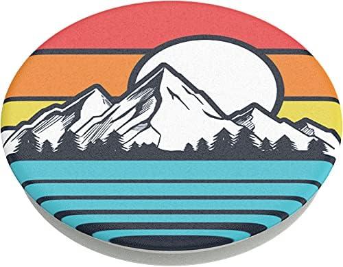 imagePopSockets Phone Grip with Expanding Kickstand Adhesive Grip Monstera DeliciosaSunset Peaks