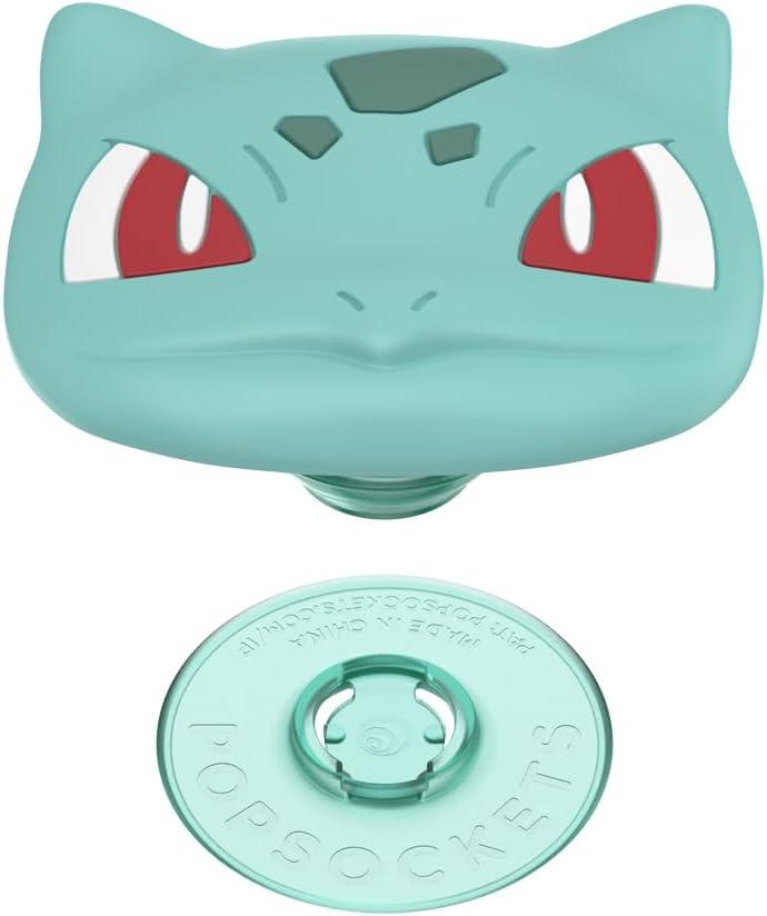 imagePopSockets Phone Grip with Expanding Kickstand Adhesive Grip Enamel Pokemon Bulbasaur NapBulbasaur