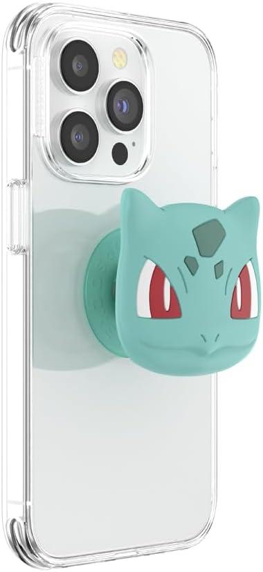 imagePopSockets Phone Grip with Expanding Kickstand Adhesive Grip Enamel Pokemon Bulbasaur NapBulbasaur