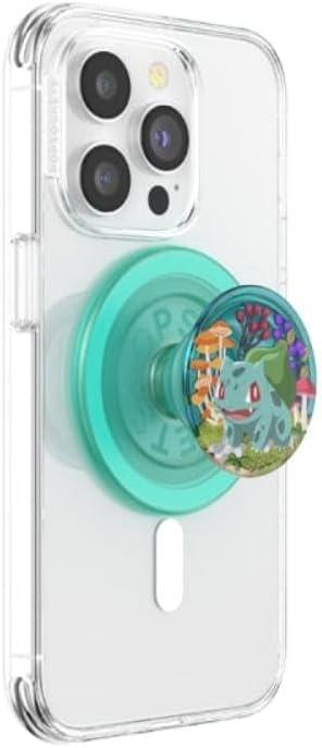 imagePopSockets Phone Grip with Expanding Kickstand Adhesive Grip Enamel Pokemon Bulbasaur NapBulbasaur Mint