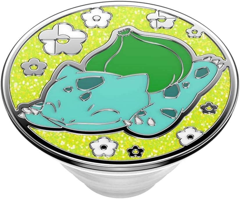 imagePopSockets Phone Grip with Expanding Kickstand Adhesive Grip Enamel Pokemon Bulbasaur NapBulbasaur Nap