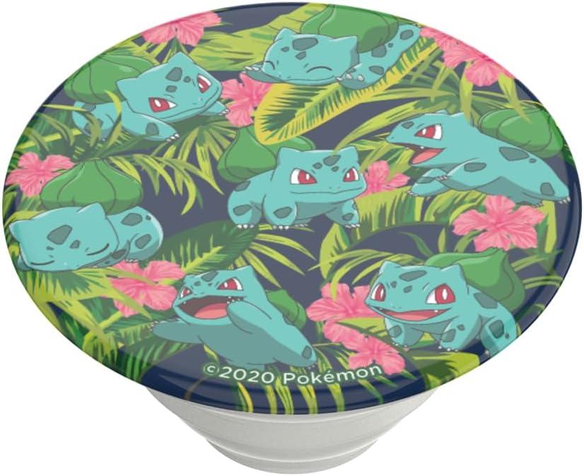 imagePopSockets Phone Grip with Expanding Kickstand Adhesive Grip Enamel Pokemon Bulbasaur NapBulbsaur Pattern