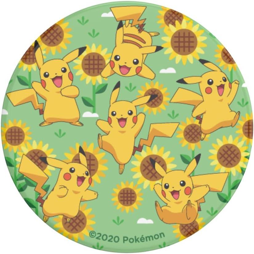 imagePopSockets Phone Grip with Expanding Kickstand Adhesive Grip Enamel Pokemon Bulbasaur NapPikachu Pattern