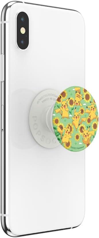 imagePopSockets Phone Grip with Expanding Kickstand Adhesive Grip Enamel Pokemon Bulbasaur NapPikachu Pattern