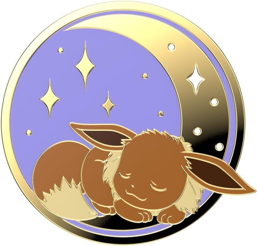 imagePopSockets Phone Grip with Expanding Kickstand Adhesive Grip Enamel Pokemon Bulbasaur NapSleeping Eevee