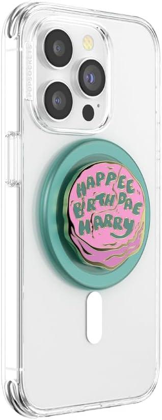 imagePopSockets Phone Grip with Expanding Kickstand Adhesive Grip Harry Potter Slytherin Floral CrestEnamel Birthday