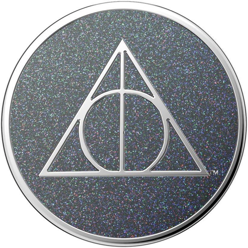 imagePopSockets Phone Grip with Expanding Kickstand Adhesive Grip Harry Potter Slytherin Floral CrestHallows Glitter